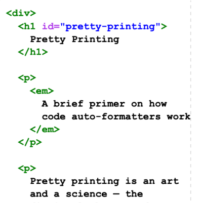 Pretty Printing